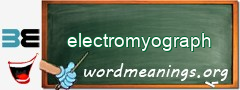 WordMeaning blackboard for electromyograph